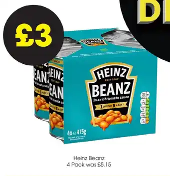 Centra Heinz Beanz 4 Pack offer