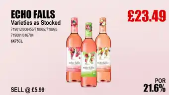 Bestway ECHO FALLS 6X75CL offer
