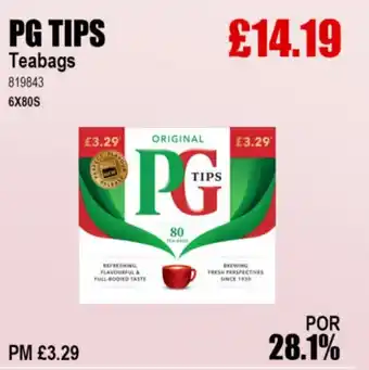 Bestway PG TIPS Teabags offer