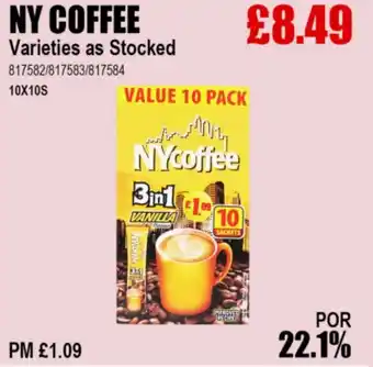 Bestway NY COFFEE offer