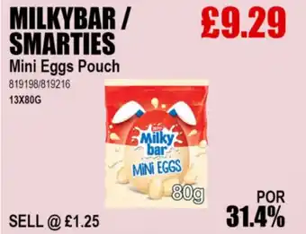 Bestway MILKYBAR / SMARTIES Mini Eggs Pouch offer