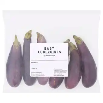 Sainsbury's Sainsbury's Baby Aubergines 200g offer