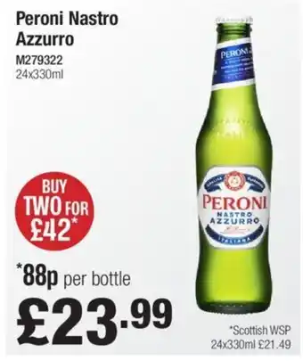 Makro Peroni Nastro Azzurro offer