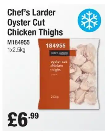 Makro Chef's Larder Oyster Cut Chicken Thighs offer