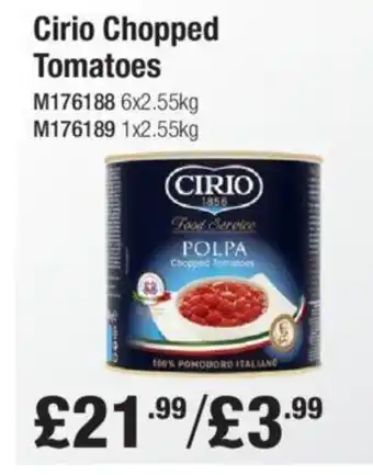 Makro Cirio Chopped Tomatoes offer