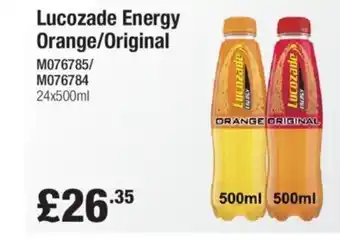 Makro Lucozade Energy Orange/Original offer