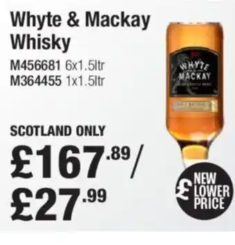 Makro Whyte & Mackay Whisky offer