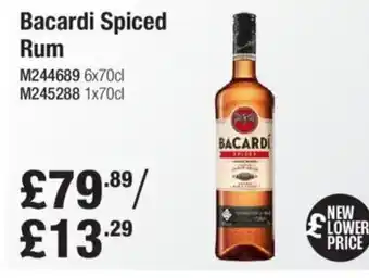 Makro Bacardi Spiced Rum offer