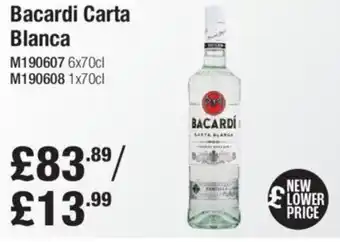 Makro Bacardi Carta Blanca offer