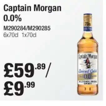 Makro Captain Morgan 0.0% offer