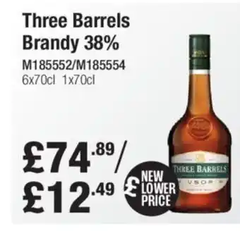 Makro Three Barrels Brandy 38% offer