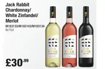 Makro Jack Rabbit Chardonnay/ White Zinfandel/ Merlot offer