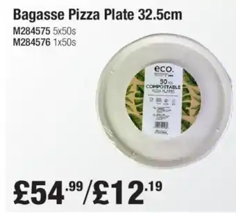 Makro Bagasse Pizza Plate 32.5cm offer