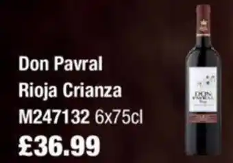 Makro Don Pavral Rioja Crianza offer