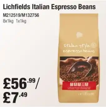 Makro Lichfields Italian Espresso Beans offer