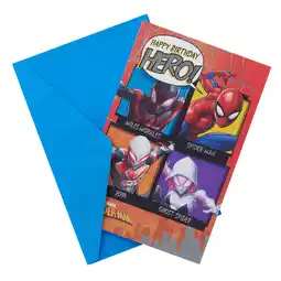 Asda Marvel Spider-Man Birthday Card offer