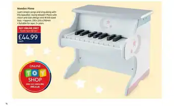Aldi Wooden Piano offer