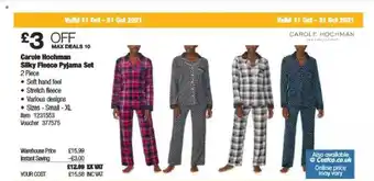 Costco Carole Hochman Silky Fleece Pyjama offer