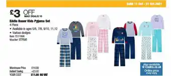 Costco Eddle Bauer Kids Pyjama offer