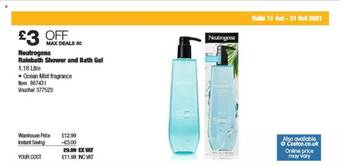 Costco Neutrogena Rainbath Shower And Bath Gel offer