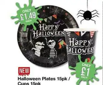 Poundstretcher Halloween Plates offer
