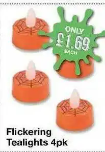 Poundstretcher Flickering Tealights offer