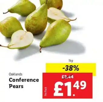 Lidl Oaklands Conference Pears offer