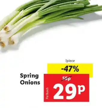 Lidl Spring Onions offer
