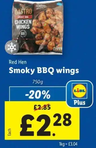 Lidl Red Hen Smoky BBQ wings offer
