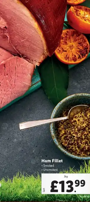 Lidl Ham Fillet offer