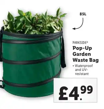 Lidl PARKSIDE® Pop-Up Garden Waste Bag offer