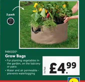 Lidl PARKSIDE® Grow Bags offer