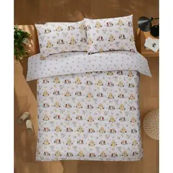 Asda George Home White Daisy Guinea Pig Reversible Duvet Set -King offer