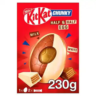 Sainsbury's KitKat Chunky Milk & White Chocolate Giant Easter Egg 230g offer