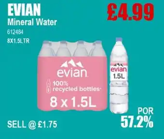 Bestway EVIAN Mineral Water offer