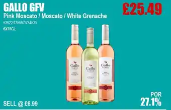Bestway GALLO GFV Pink Moscato / Moscato / White Grenache offer