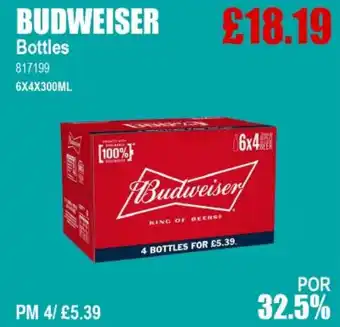 Bestway BUDWEISER Bottles offer