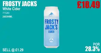 Bestway FROSTY JACKS White Cider offer