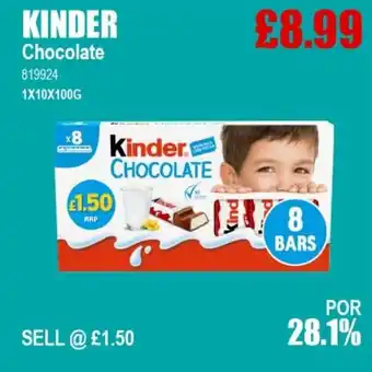 Bestway KINDER Chocolate offer