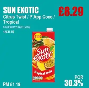 Bestway SUN EXOTIC Citrus Twist/P'App Coco/ Tropical offer