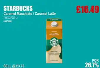 Bestway STARBUCKS Caramel Macchiato / Caramel Latte offer