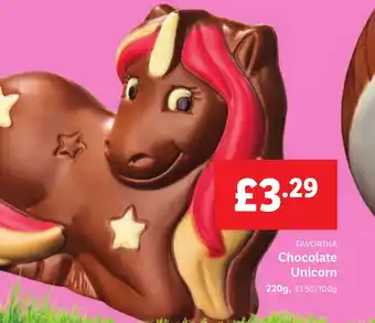 Lidl FAVORINA Chocolate Unicorn offer