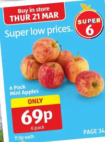 Aldi 6 Pack Mini Apples offer