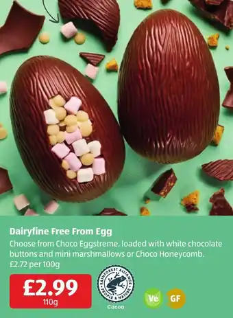 Aldi Dairyfine Free From Egg offer