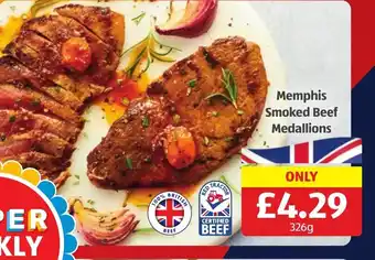 Aldi Memphis Smoked Beef Medallions offer