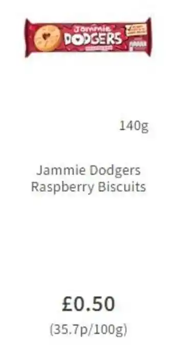 Asda Jammie Dodgers Raspberry Biscuits 140g offer