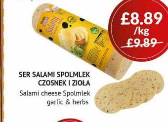 Karolina Shop Salami Cheese Spolmlek Garlic & Herbs offer
