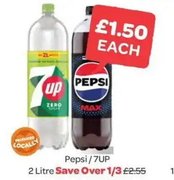 Spar Pepsi/7UP 2 Litre offer