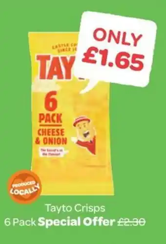 Spar Tayto Crisps 6 Pack offer