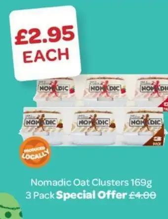 Spar Nomadic Oat Clusters 169g 3 Pack offer